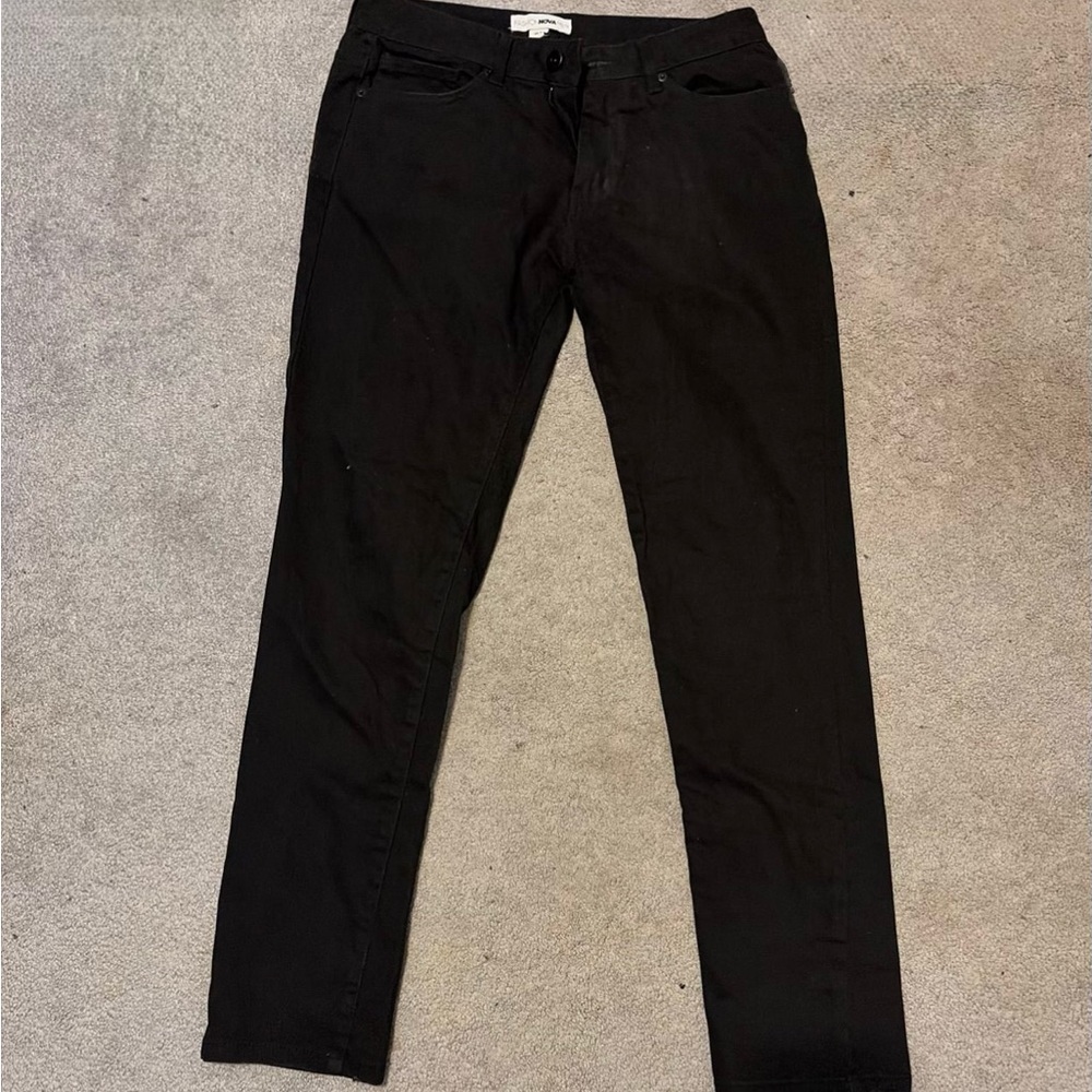 Fashion Nova Men's Slim Black Stretch Jeans